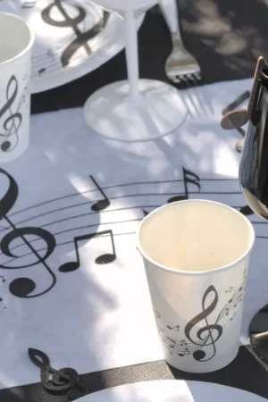 Haute Qualité Gobelet en carton Thème Musique 27 cl10 pièces