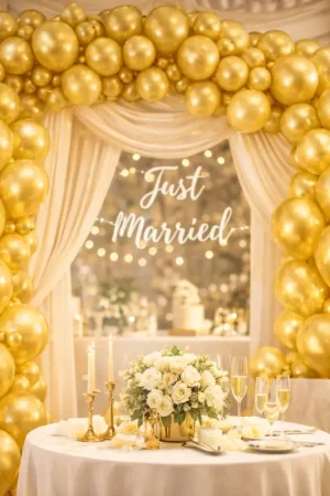 Top Vente Ballon mariage nacre Or 30cm x 100 pièces
