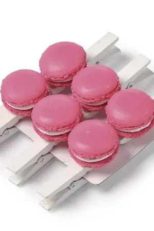 Dernier Modèle Pince marque place macaron fuchsia x 6 pièces