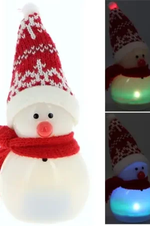 Promotion Petit Bonhomme de Neige Lumineux 10cm