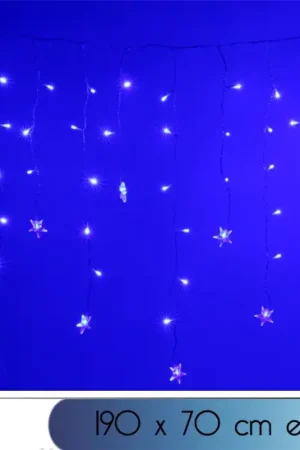 Guirlande lumineuse stalactite LED Etoile Bleu Expédié Aujourd'hui