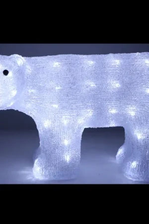 Meilleure Vente Ours Polaire lumineux 80 LED Blanc