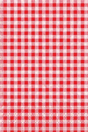 Serviette en papier Vichy Rouge x 20 pièces Top Vente