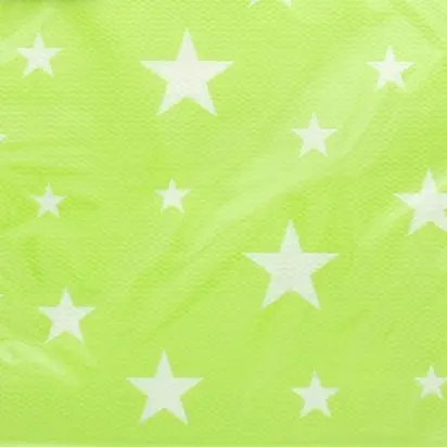 Serviette en papier Etoile Vert anis x 20 pièces Usine Directe