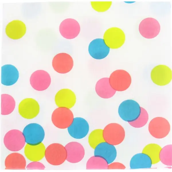 Affaire À Saisir Serviette en papier à pois Multicolore x 20