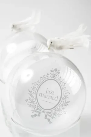 Dernière Chance Petit Oiseau Blanc mariage sur Pince x 4 pièces