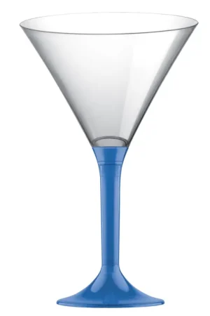 Verre à cocktail en plastique Bleu Roi Transparent x 20 pièces Meilleure Vente