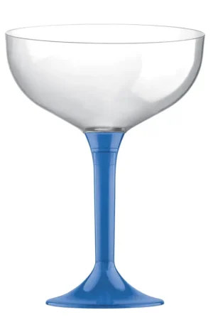 Coupe a Champagne en plastique Bleu Roi Transparent x 20 pièces Certifié