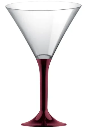 Top Vente Verre à cocktail en plastique Bordeaux x 20 pièces