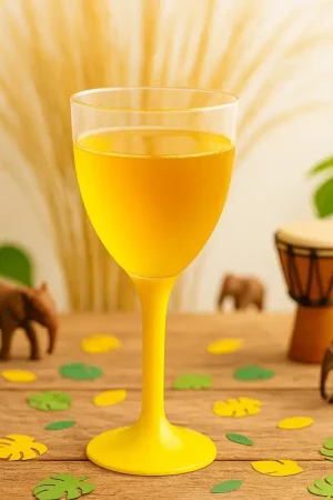Vente Directe Verre à vin plastique Jaune x 20