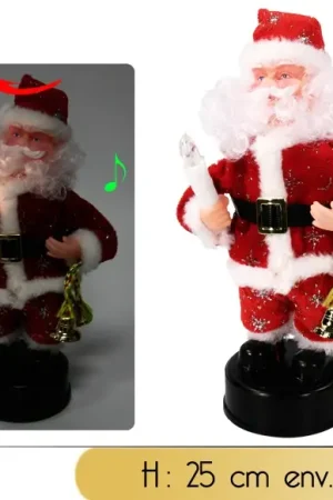 Pere noel automate Musical avec Bougie Prix Réduit