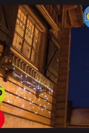 Guirlande stalactite de Noel extérieur 80 LED 200cm Paiement Sécurisé