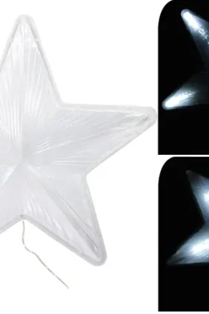 Etoile Lumineuse Rayonnante de Noel 60 LED Blanc Promotion Saisonnière