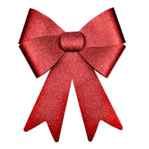 Noeud pailleté decoration noel Rouge 50cm Offre Spéciale