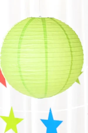 Boule en papier mariage lanterne 50cm Vert anis Dernier Modèle