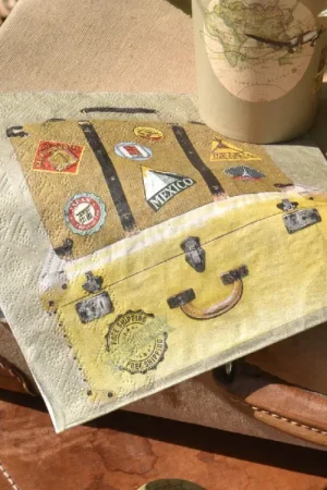 Expédié Aujourd'hui Serviette en papier mariage Voyage x 20 pièces