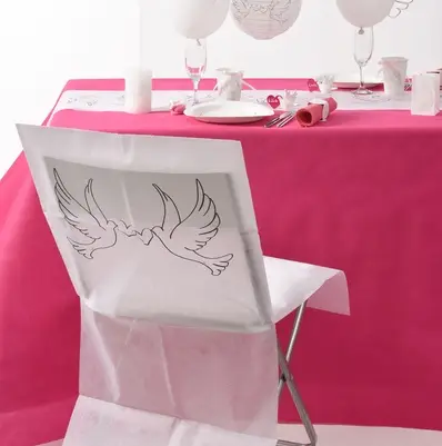 Housse de chaise mariage Colombe X10 Vente Directe