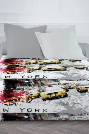 Nouveauté Couette imprimée TODAY 220X240 New York Splash