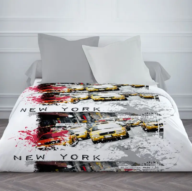 Nouveauté Couette imprimée TODAY 220X240 New York Splash