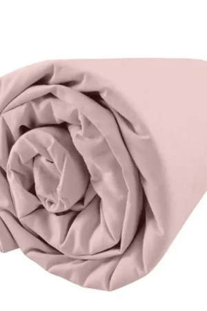 Drap housse percale 90x190 cm Rose Must-Have