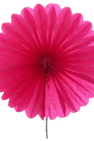 Eventail mariage Fuchsia 40cm en papier Bon Marché