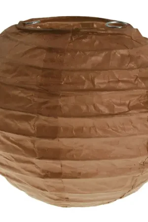 Solde Lanterne boule en papier Chocolat 10cmx 2 pièces