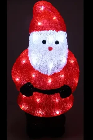 Père Noel Original Lumineux Acrylique 40 LED Blanc Achat Immédiat