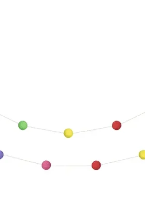 Acheter Direct Guirlande de pompom Multicolore