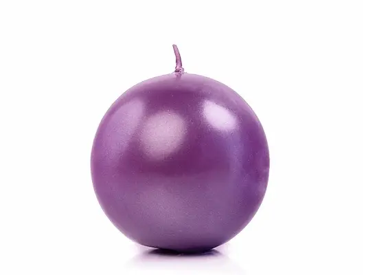Must-Have Bougie mariage boule Violet 6cm x 10 pièces