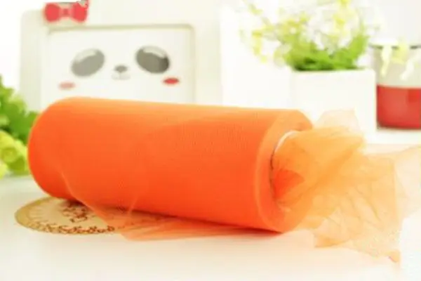 Bon Plan Rouleau de tulle 30cm Orange x 9 mètres