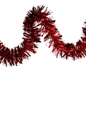 Guirlande scintillante de noel Rouge 6cm Soldes