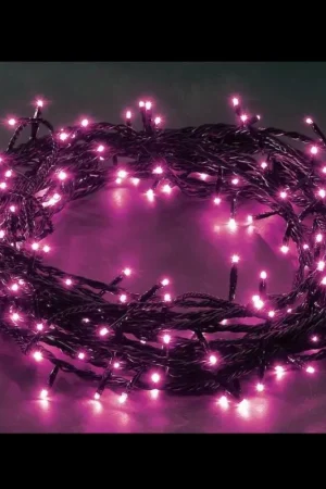 Promotion Guirlande lumineuse de noel 300 LED Fuchsia