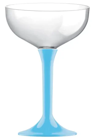 Coupe champagne en plastique Bleu ciel x 20 pièces Prix Réduit