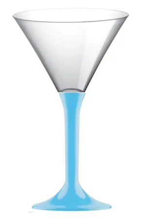 Verre à cocktail en plastique Bleu ciel x 20 pièces Expédié Aujourd'hui