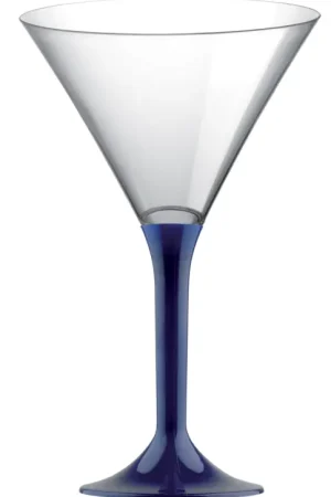 Petit Prix Verre à cocktail en plastique Bleu marine x 20 pièces