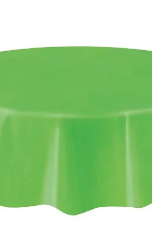 Nappe en plastique ronde Vert anis 210cm Commande En Gros
