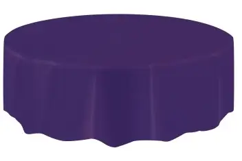 Nappe ronde en plastique Violet 210cm Dernière Chance