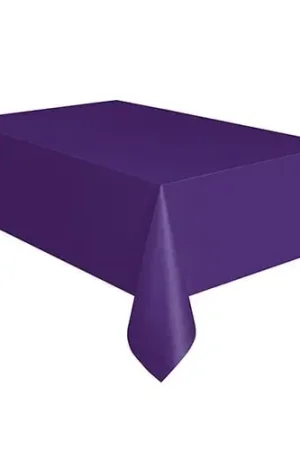 Soldes Nappe en plastique rectangulaire Violet 135x270cm