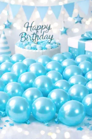 Acheter Direct Petit ballon gonflable nacré bleu ciel 12cm x 100 pièces