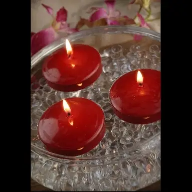 Nouvelle Collection Bougie flottante Bordeaux x 50 pièces
