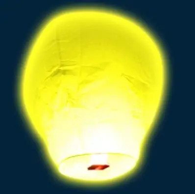 Satisfait Ou Remboursé Lanterne Celeste Volante Jaune