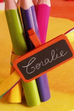 Mini ardoise mariage sur pince Orange x 12 pièces Acheter Direct