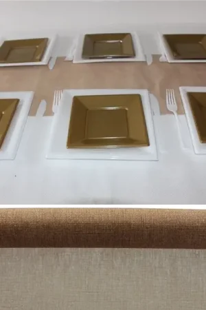 Chemin de table imitation en jute pas cher Authentique