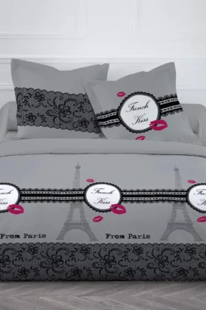Housse de couette pas cher 220x240 French Kiss Retour Gratuit