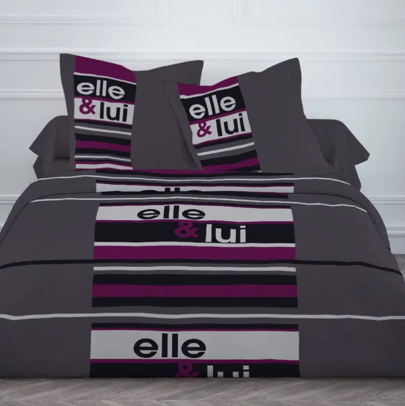 Super Prix Housse de couette pas cher 240X260 Elle et Lui