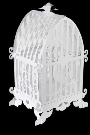 Urne à enveloppes cage a oiseau vintage Satisfait Ou Remboursé