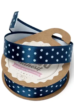 Promotion Masking tape pas cher a pois Bleu marine