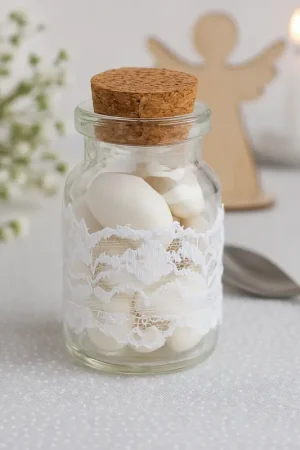 Meilleure Vente Mini fiole avec dentelle en verre x 6 pièces