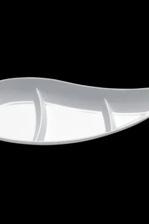 Verrine en plastique rigide Virgule Blanc x 50 pièces Retour Gratuit