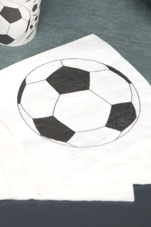Dernier Modèle Serviette en papier mariage Foot x 20 pièces